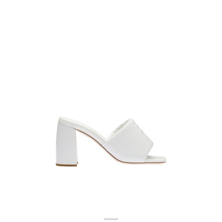 Shoes Leather Sandals Miu Miu XH28Z225 White