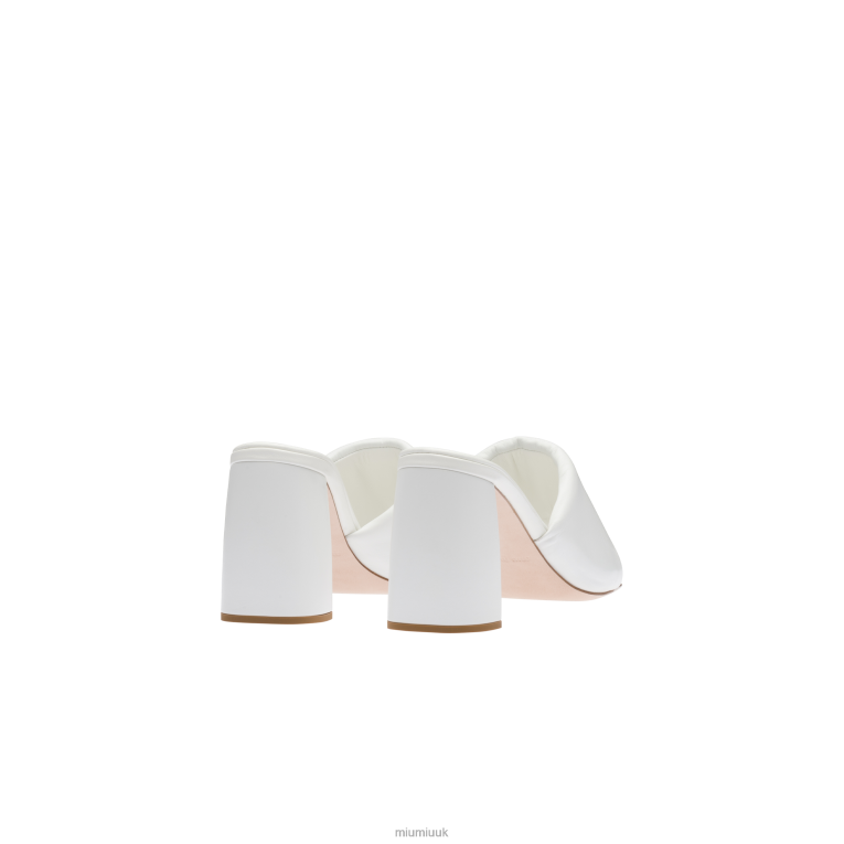Shoes Leather Sandals Miu Miu XH28Z225 White