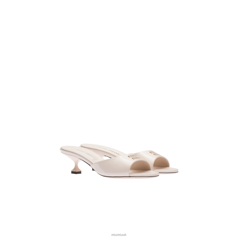 Shoes Patent Leather Sandals Miu Miu XH28Z217 Opal