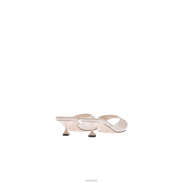 Shoes Patent Leather Sandals Miu Miu XH28Z217 Opal
