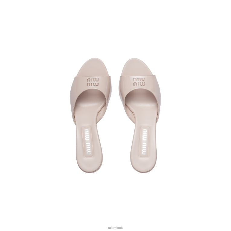 Shoes Patent Leather Sandals Miu Miu XH28Z217 Opal