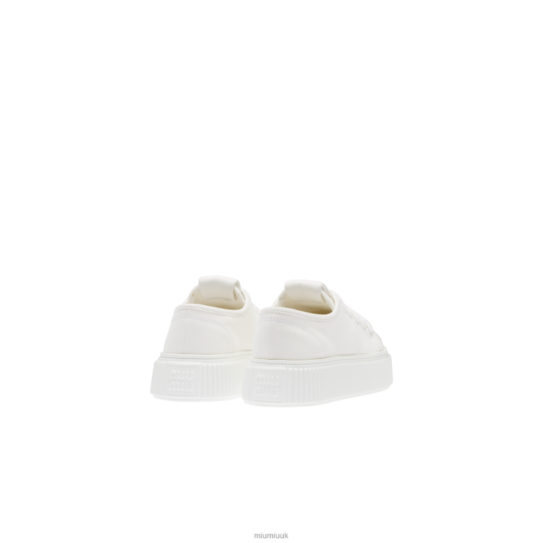 Shoes Denim Sneakers Miu Miu XH28Z297 White