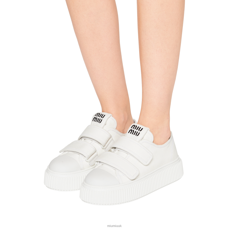 Shoes Denim Sneakers Miu Miu XH28Z298 White