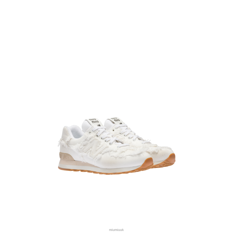 Shoes Denim Sneakers Miu Miu XH28Z299 White