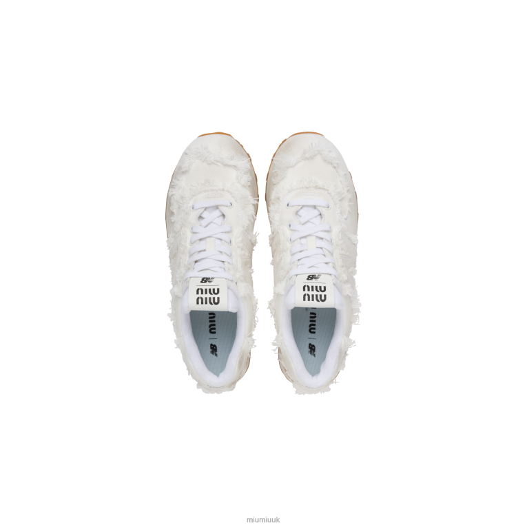 Shoes Denim Sneakers Miu Miu XH28Z299 White