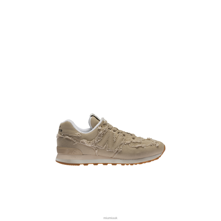Shoes Denim Sneakers Miu Miu XH28Z300 Colonial Beige