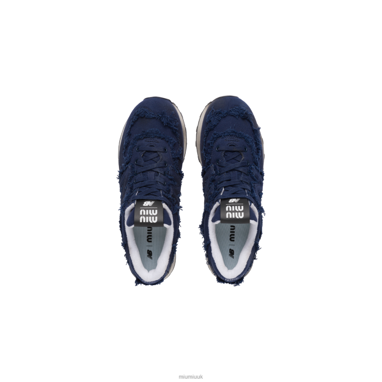 Shoes Denim Sneakers Miu Miu XH28Z301 Royal Blue