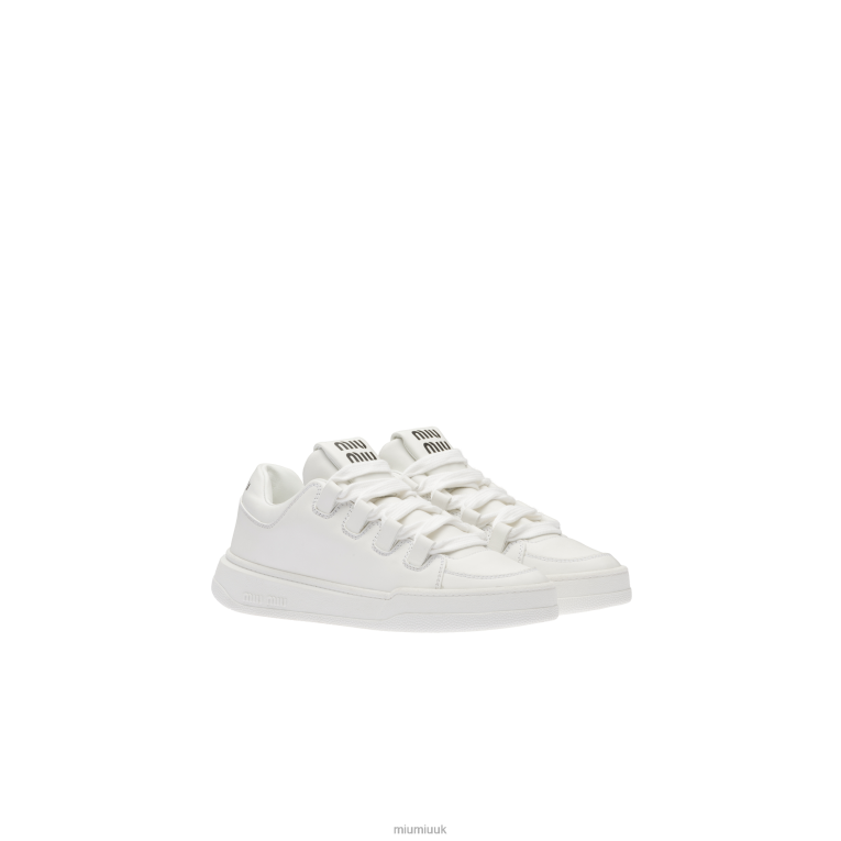 Shoes Leather Sneakers Miu Miu XH28Z291 White