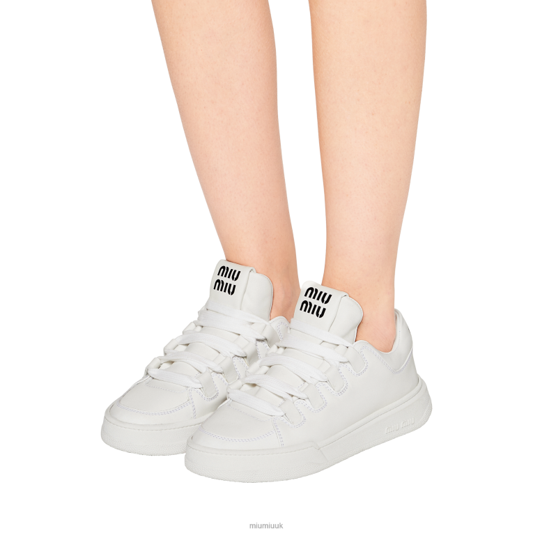 Shoes Leather Sneakers Miu Miu XH28Z291 White