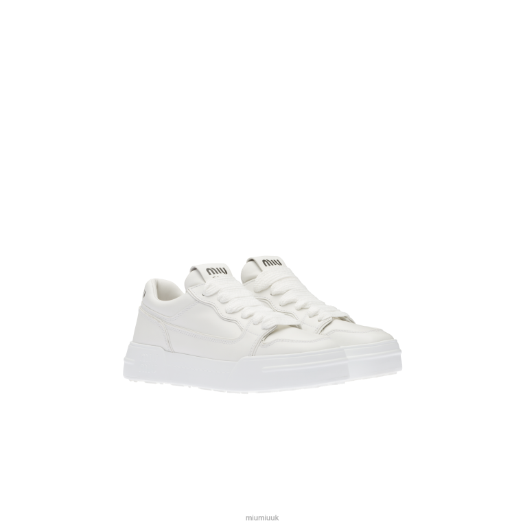 Shoes Leather Sneakers Miu Miu XH28Z293 White