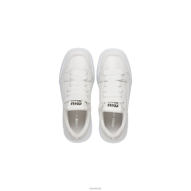 Shoes Leather Sneakers Miu Miu XH28Z293 White