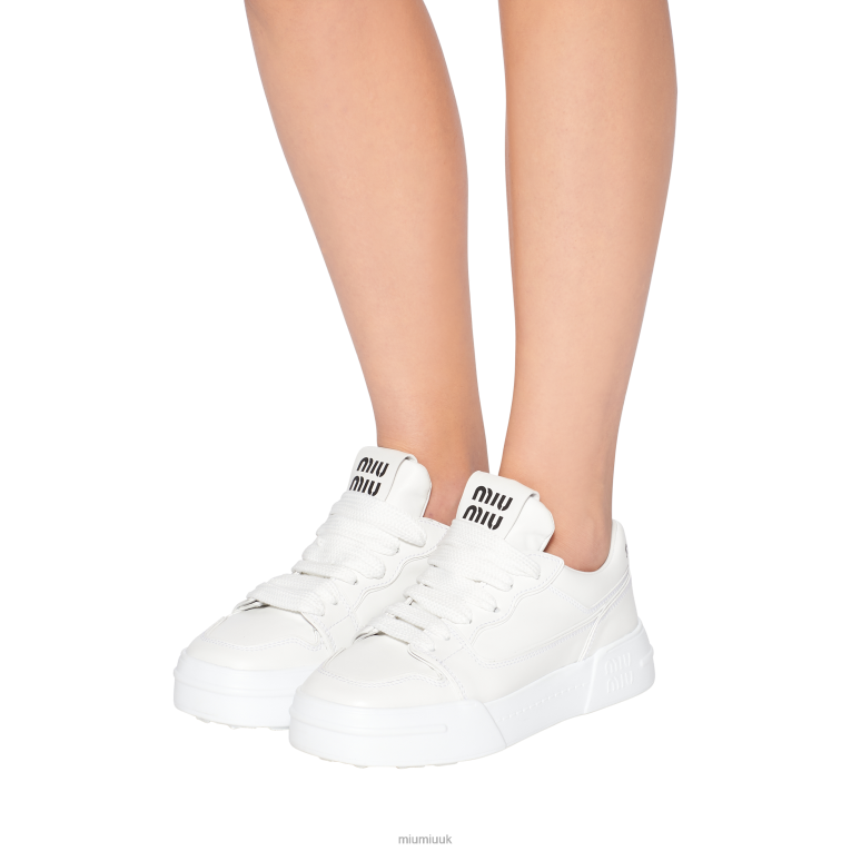 Shoes Leather Sneakers Miu Miu XH28Z293 White