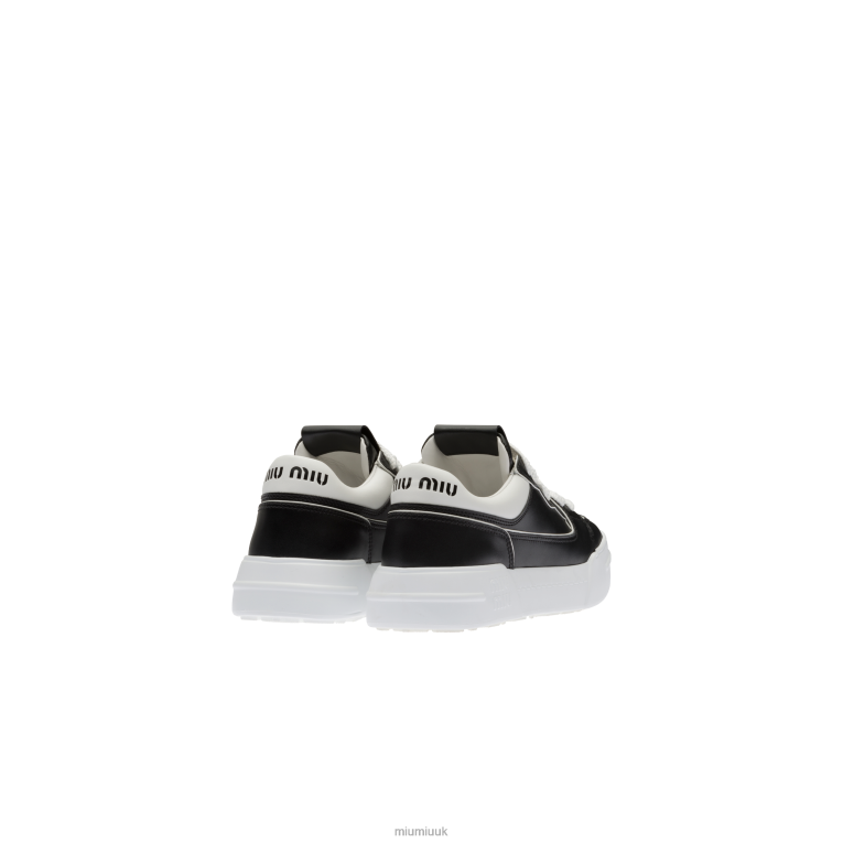 Shoes Leather Sneakers Miu Miu XH28Z294 Black/White