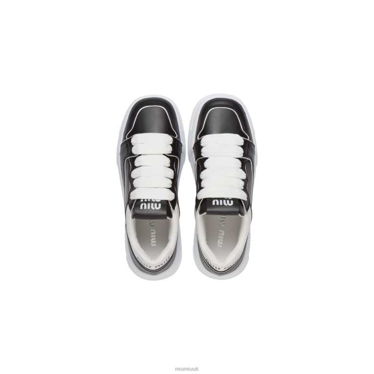 Shoes Leather Sneakers Miu Miu XH28Z294 Black/White